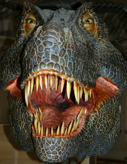 Animatronic T rex at the OUMNH